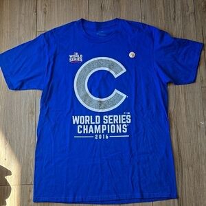 NWOT Fanatics 2016 Chicago Cubs World Series Champions Tshirt